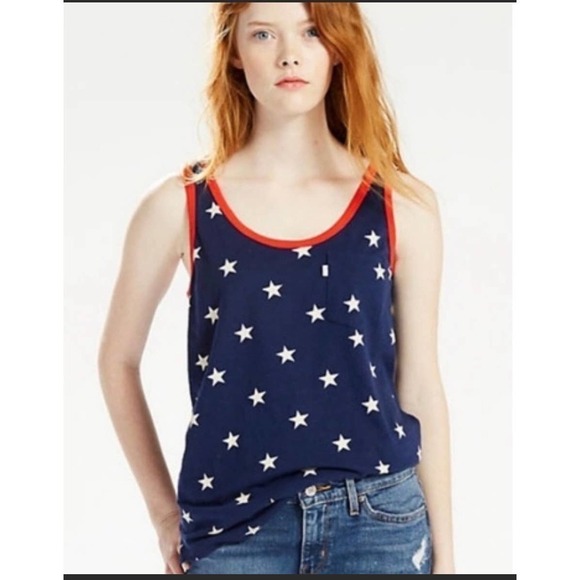 Levi’s patriotic star tank - Picture 1 of 8